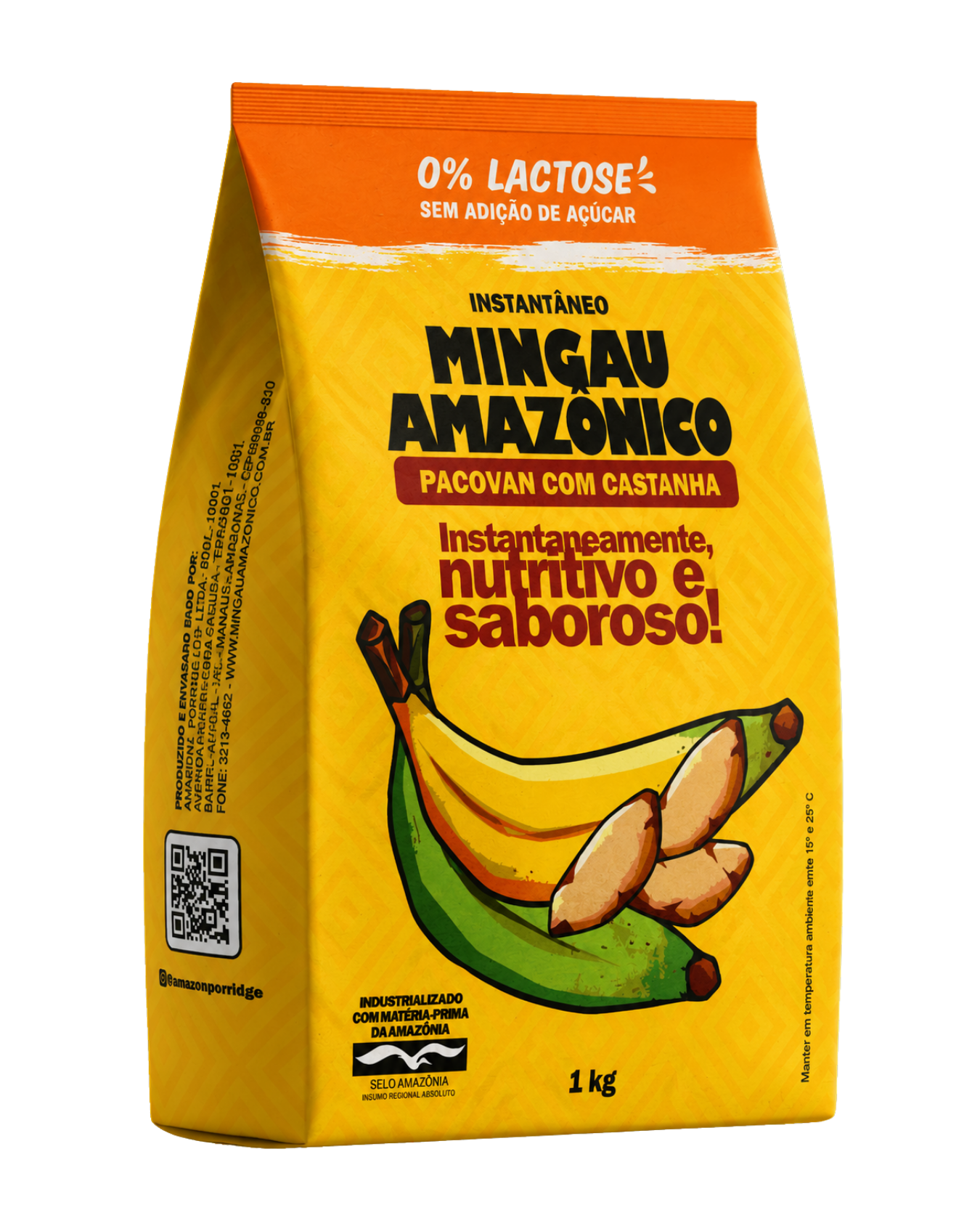 Mingau Amazônico Pacovan com Castanha 0% Lactose 1kg